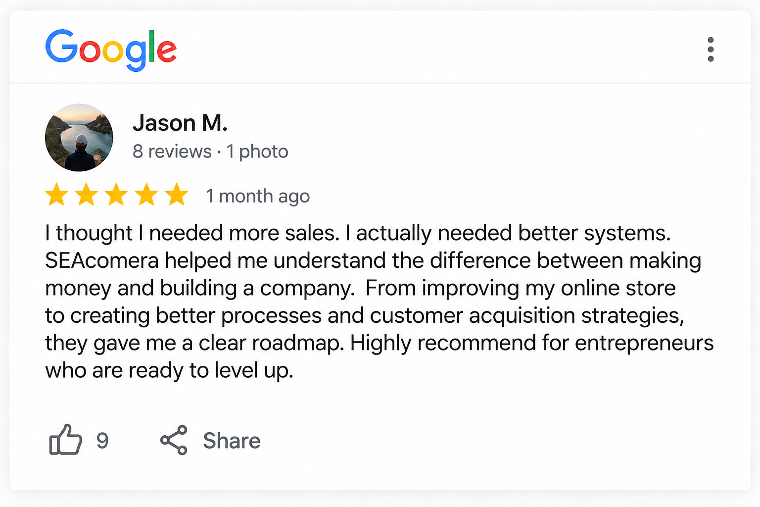 SEA COMERA member review 2