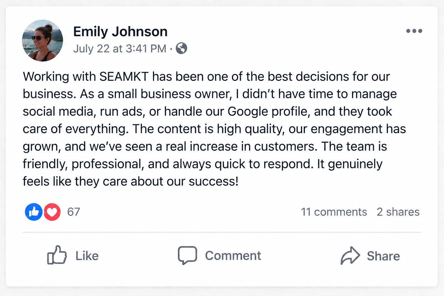 SEA COMERA member review 9